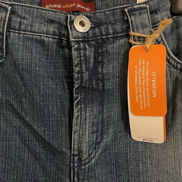 Jones Wear Jeans women’s 14‎ sequin Studded pocket High Rise Waist Big Flare Leg - Picture 6 of 16